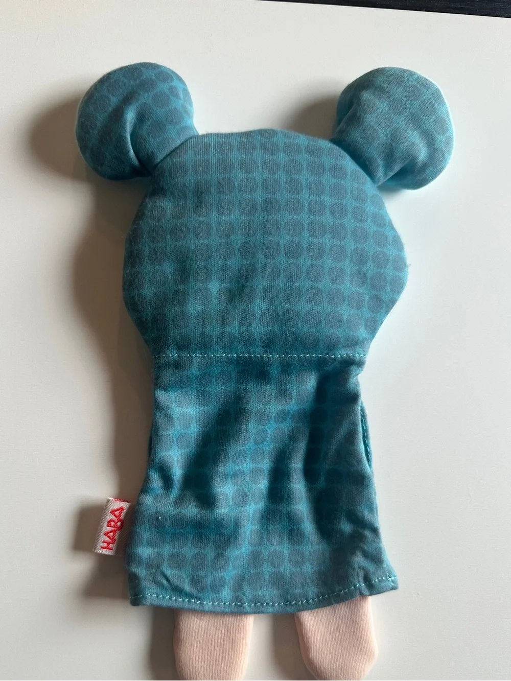 Haba Blue Mouse Interactive Hand Puppet